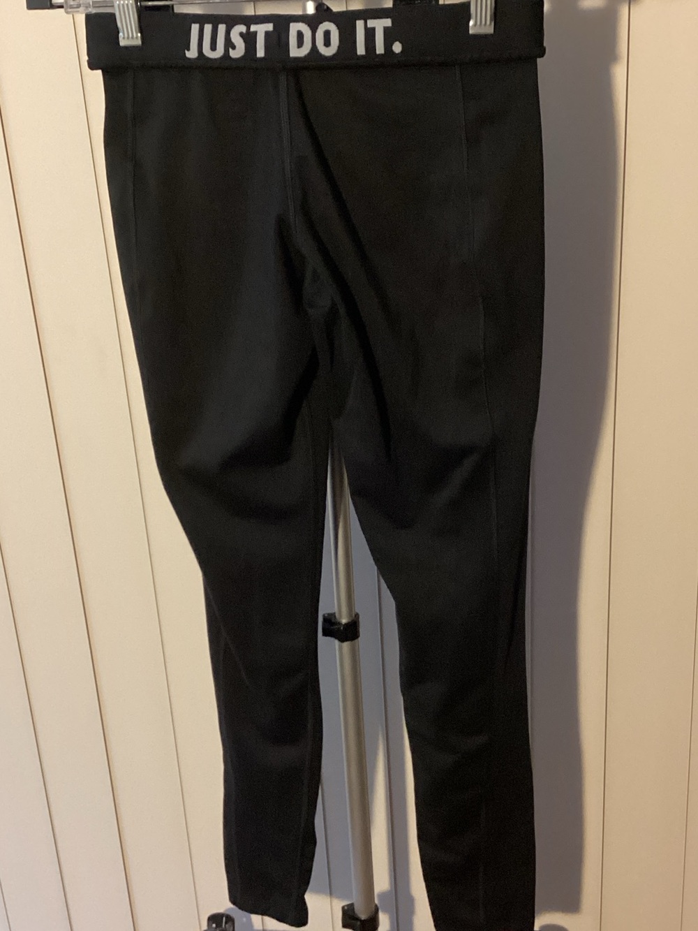 Nike Black Leggings with "JUST DO IT." Waistband